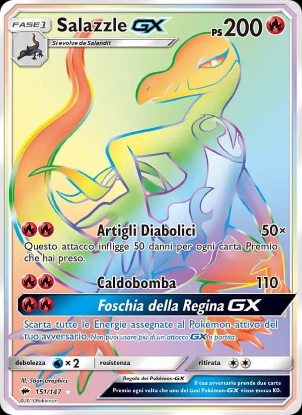 Salazzle GX card in Italian