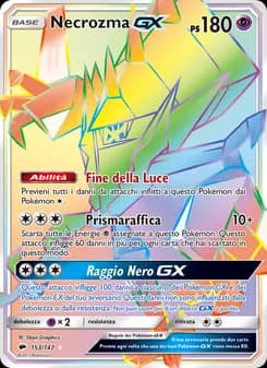 Necrozma GX card in Italian