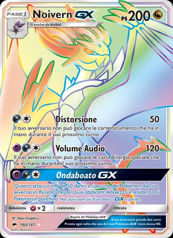 Noivern GX card in Italian
