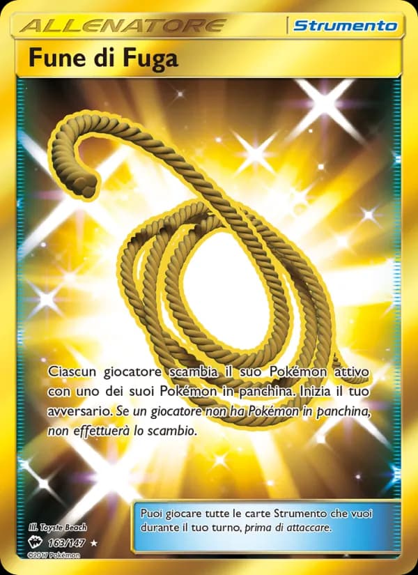 Fune di Fuga card in Italian
