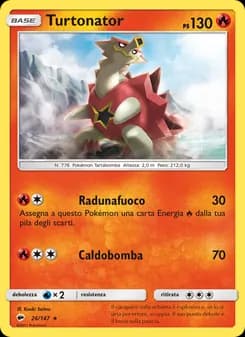 Turtonator card in Italian