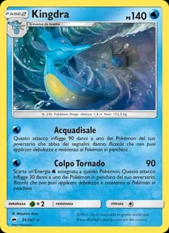 Kingdra card in Italian