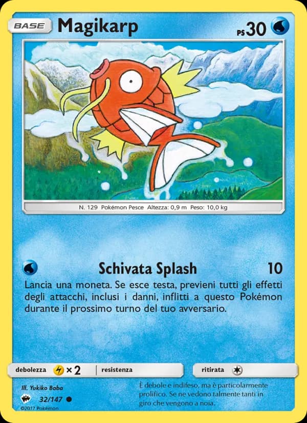 Magikarp card in Italian