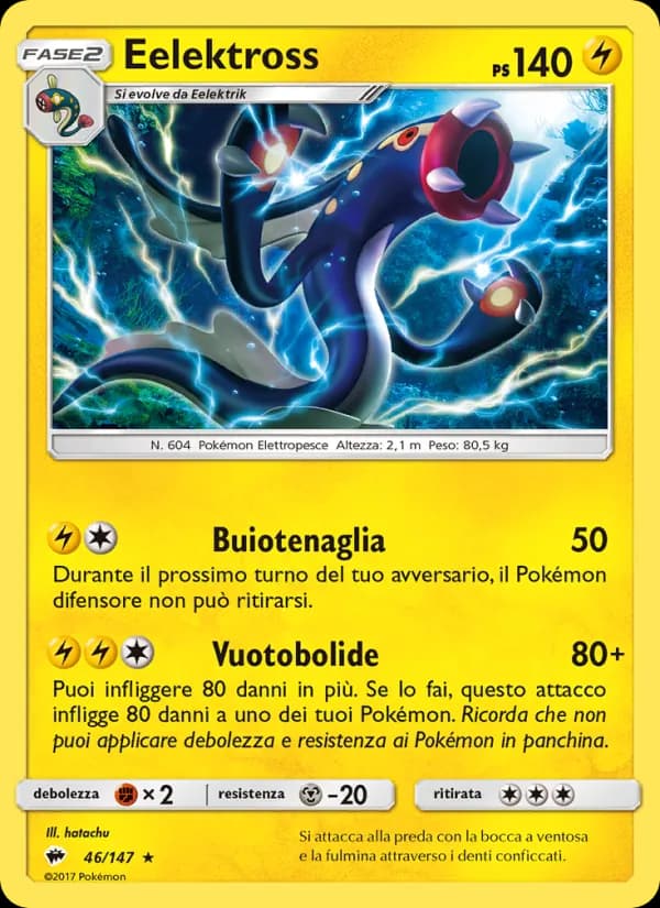 Eelektross card in Italian