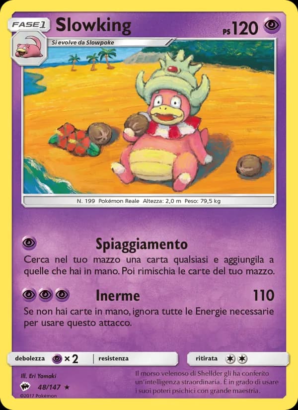 Slowking card in Italian