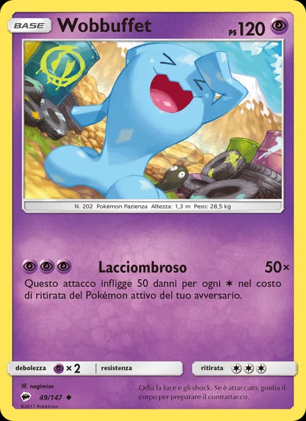 Wobbuffet card in Italian