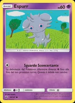 Espurr card in Italian