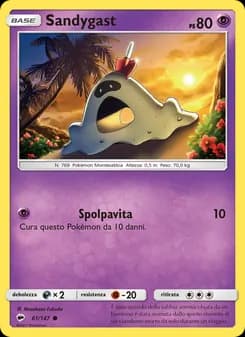 Sandygast card in Italian