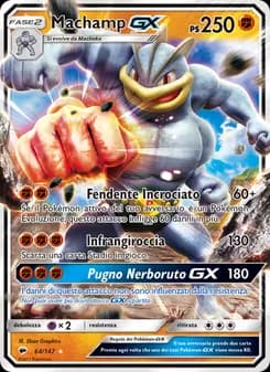Machamp GX card in Italian