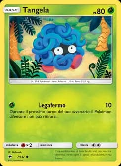 Tangela card in Italian
