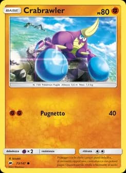 Crabrawler card in Italian