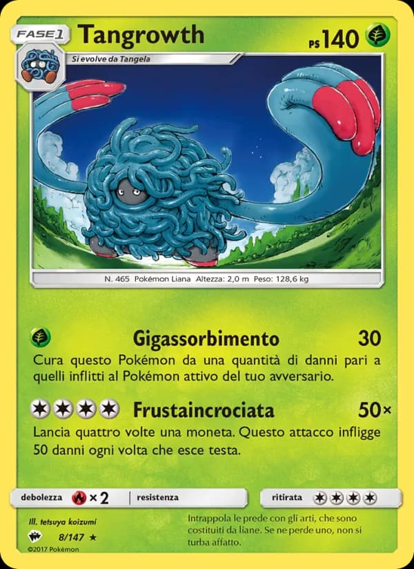 Tangrowth card in Italian