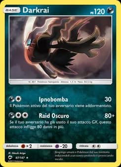 Darkrai card in Italian