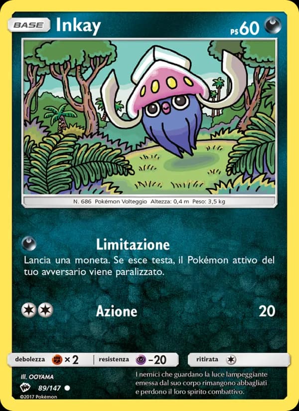 Inkay card in Italian