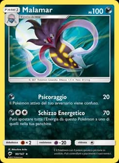 Malamar card in Italian