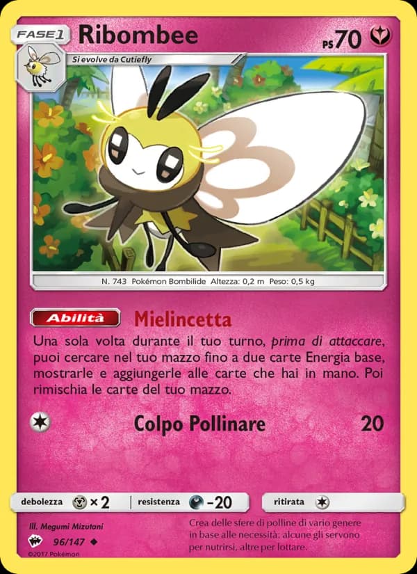 Ribombee card in Italian