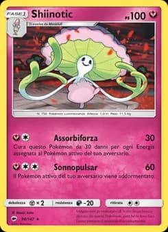 Shiinotic card in Italian