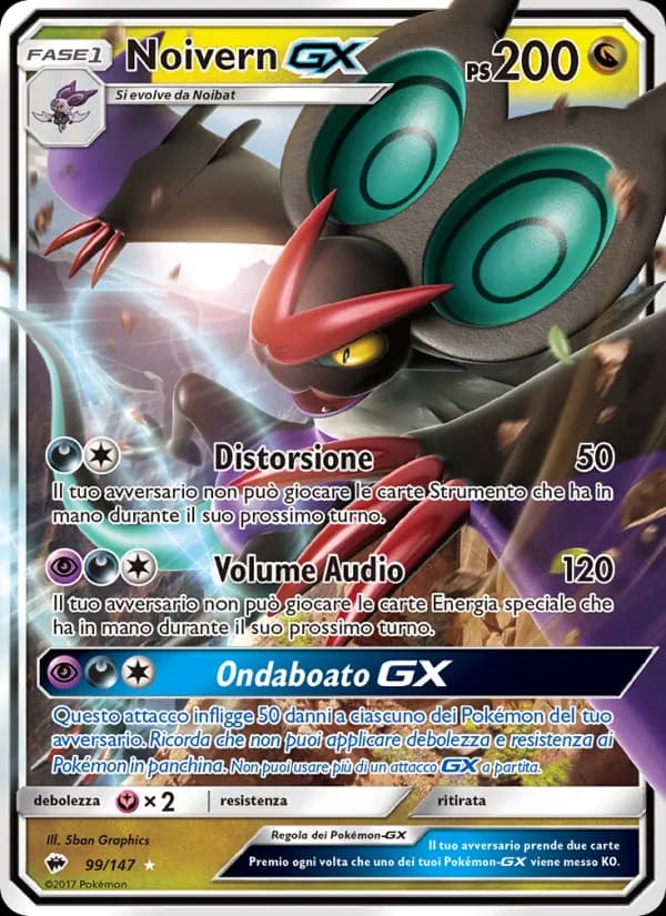 Noivern GX card in Italian