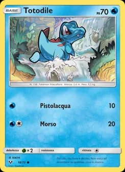 Totodile card in Italian