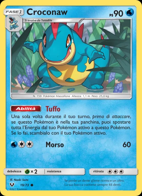 Croconaw card in Italian