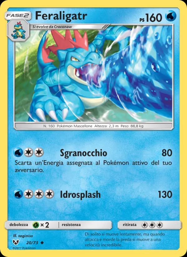 Feraligatr card in Italian