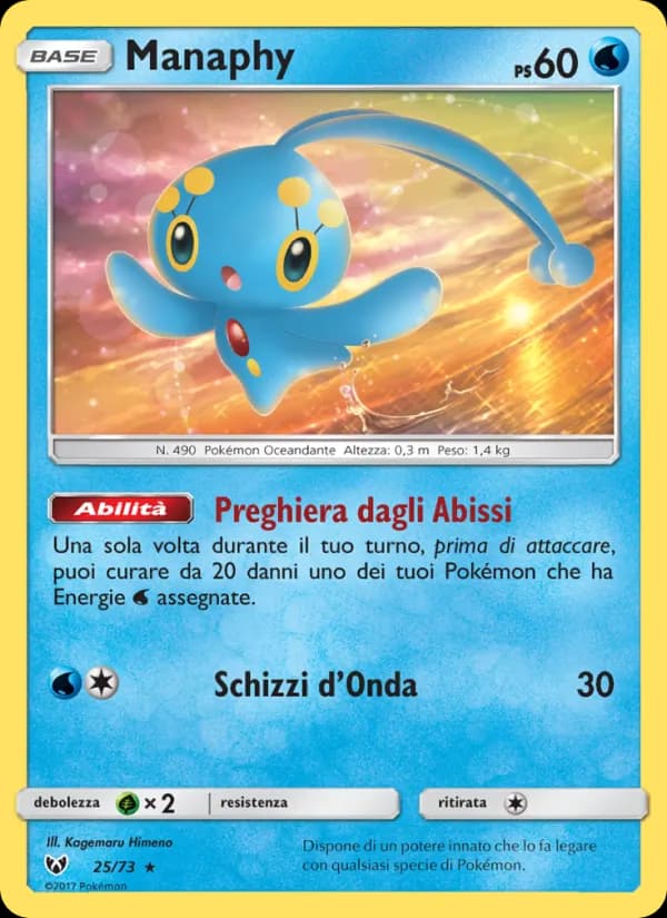 Manaphy card in Italian