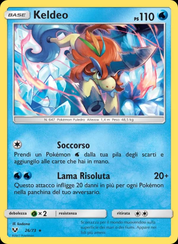 Keldeo card in Italian