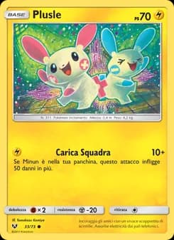 Plusle card in Italian