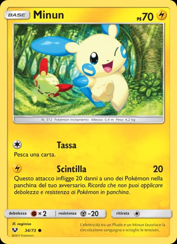 Minun card in Italian