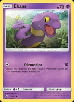 Ekans card in Italian