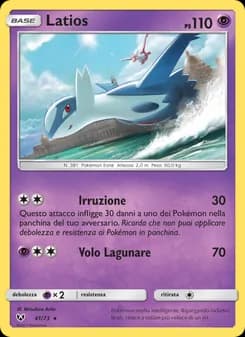 Latios card in Italian