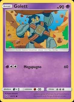 Golett card in Italian
