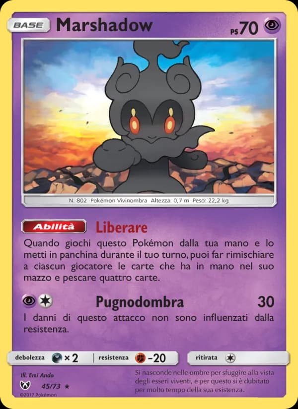 Marshadow card in Italian