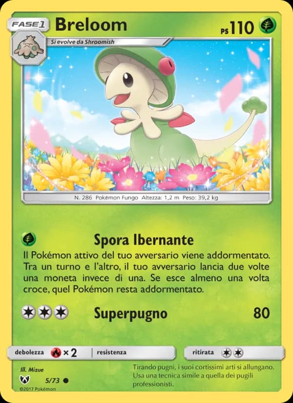 Breloom card in Italian