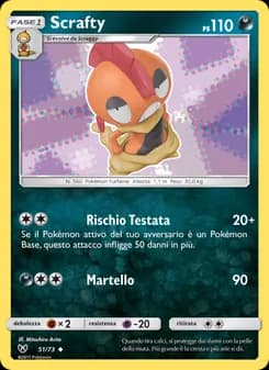Scrafty card in Italian