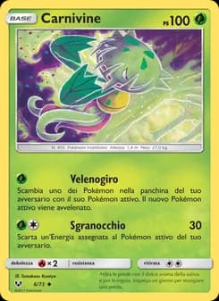 Carnivine card in Italian