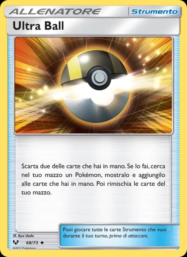 Ultra Ball card in Italian