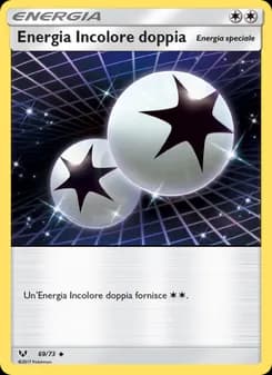 Energia Incolore doppia card in Italian