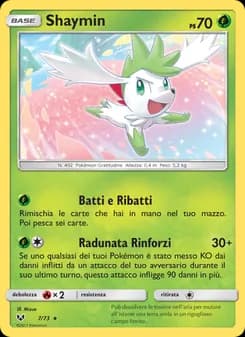 Shaymin card in Italian