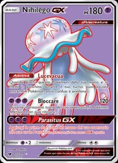 Nihilego GX card in Italian