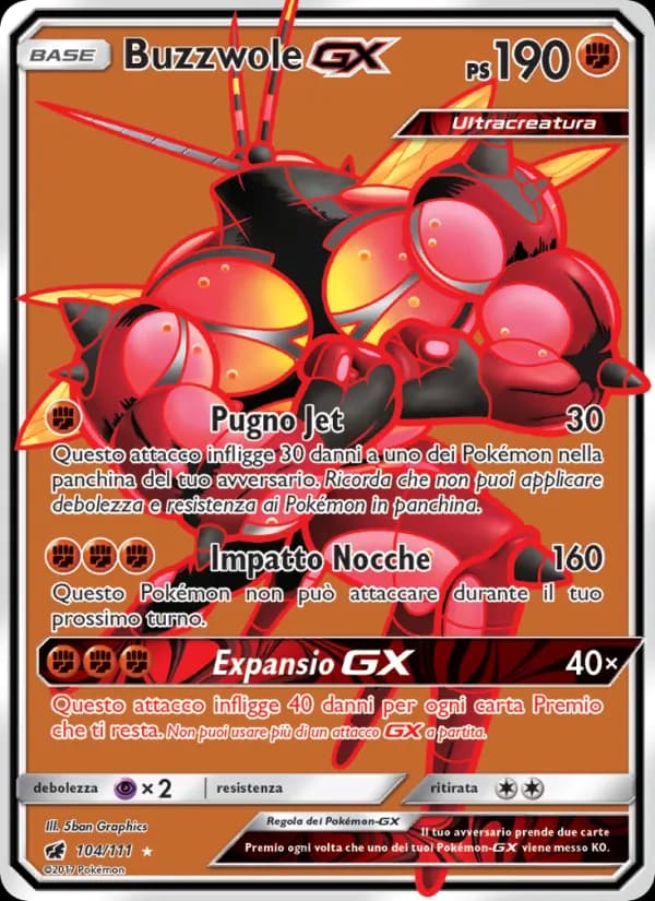 Buzzwole GX card in Italian