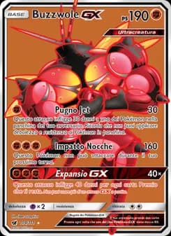Buzzwole GX card in Italian
