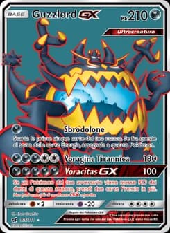 Guzzlord GX card in Italian