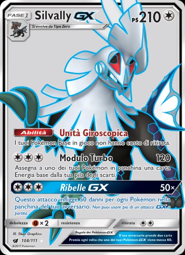 Silvally GX card in Italian