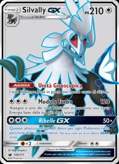 Silvally GX card in Italian