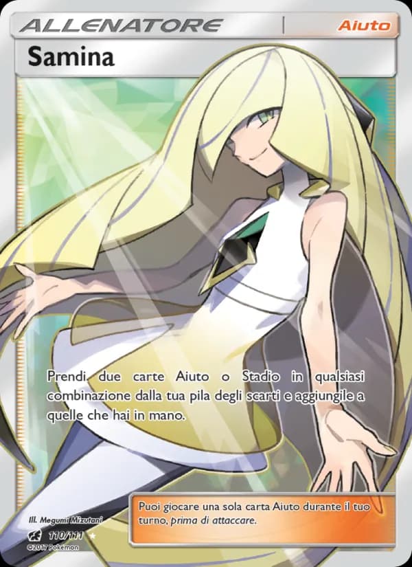 Samina card in Italian