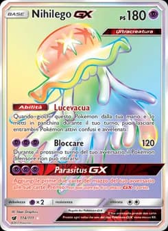 Nihilego GX card in Italian