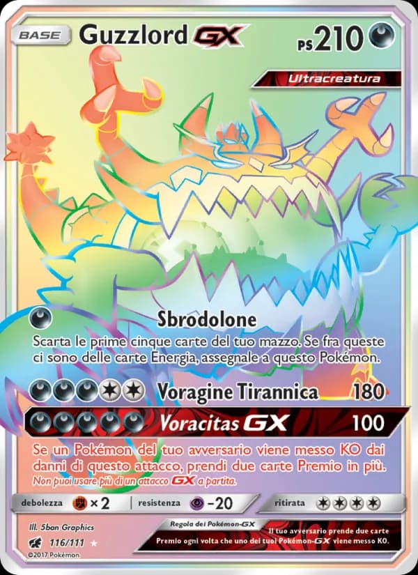 Guzzlord GX card in Italian