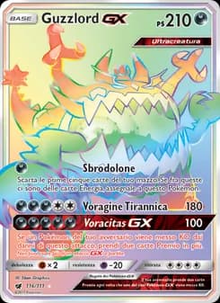 Guzzlord GX card in Italian