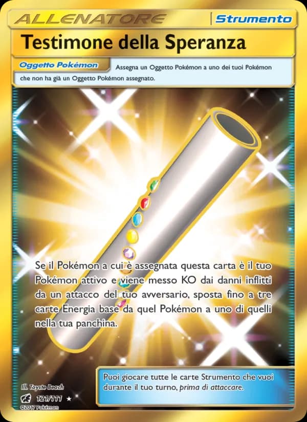 Testimone della Speranza card in Italian